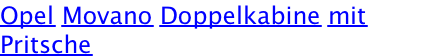 Opel Movano Doppelkabine mit Pritsche