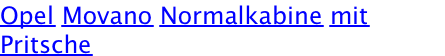 Opel Movano Normalkabine mit Pritsche